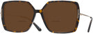 Square,Oversized Dark Havana  Tom Ford 1039-F Bifocal Reading Sunglasses View #1