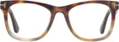 Square Coloured Havana Tom Ford 1099 Computer Style Progressive View #2