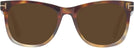 Square Coloured Havana Tom Ford 1099 Progressive Reading Sunglasses View #2
