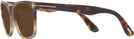 Square Coloured Havana Tom Ford 1099 Progressive Reading Sunglasses View #3