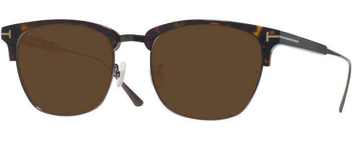 ClubMaster,Square Dark Havana/shiny Gunmetal Tom Ford 5590-F-B Progressive Reading Sunglasses View #1