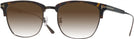 ClubMaster,Square Dark Havana/shiny Gunmetal Tom Ford 5590-F-B w/ Gradient Progressive Reading Sunglasses View #1