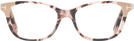 Rectangle Coloured Havana Tom Ford 5638 Single Vision Full Frame View #2