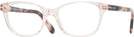 Rectangle Shiny Light Pink Tom Ford 5638 Single Vision Full Frame View #1