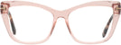 Cat Eye Shiny Light Pink Tom Ford 5826 Single Vision Full Frame View #2