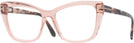 Cat Eye Shiny Light Pink Tom Ford 5826 Single Vision Full Frame View #1