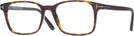 Rectangle Dark Havana Tom Ford 5831 Single Vision Full Frame View #1