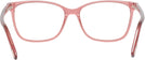 Rectangle Shiny Light Pink Tom Ford 5842 Single Vision Full Frame View #4