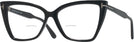 Butterfly Shiny Black Tom Ford 5844-B Bifocal View #1