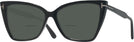 Butterfly Shiny Black Tom Ford 5844-B Bifocal Reading Sunglasses View #1
