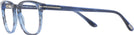 Square Blue Stripe Tom Ford 5868 Single Vision Full Frame View #3