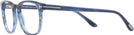 Square Blue Stripe Tom Ford 5868 Single Vision Full Frame View #3