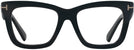 Oversized Shiny Black Tom Ford 5881 Single Vision Full Frame View #2