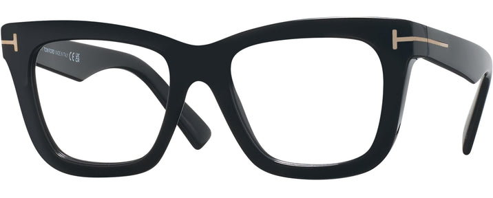 Oversized Shiny Black Tom Ford 5881 Progressive No-Lines View #1