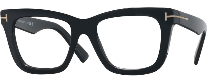Oversized Shiny Black Tom Ford 5881 Single Vision Full Frame View #1
