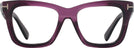 Oversized Shiny Violet Tom Ford 5881 Progressive No-Lines View #2