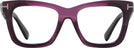 Oversized Shiny Violet Tom Ford 5881 Single Vision Full Frame View #2