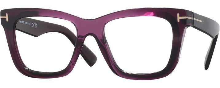 Oversized Shiny Violet Tom Ford 5881 Single Vision Full Frame View #1