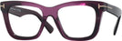 Oversized Shiny Violet Tom Ford 5881 Single Vision Full Frame View #1