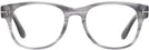 Square Grey Stripe Tom Ford 5898 Single Vision Full Frame View #2