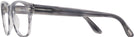 Square Grey Stripe Tom Ford 5898 Single Vision Full Frame View #3