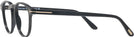 Square Shiny Black Tom Ford 5899 Progressive No-Lines View #3