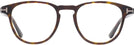 Square Dark Havana Tom Ford 5899 Single Vision Full Frame View #2