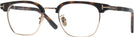 Square Dark Havana Tom Ford 5932-D-B Single Vision Full Frame View #1