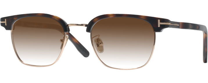 Square Dark Havana Tom Ford 5932-D-B w/ Gradient Progressive Reading Sunglasses View #1