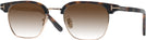 Square Dark Havana Tom Ford 5932-D-B w/ Gradient Progressive Reading Sunglasses View #1