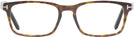 Rectangle Dark Havana Tom Ford 5938 Single Vision Full Frame View #2