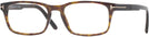 Rectangle Dark Havana Tom Ford 5938 Single Vision Full Frame View #1