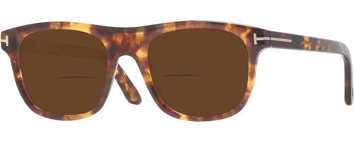 Square Blonde Havana Tom Ford 5939 Bifocal Reading Sunglasses View #1