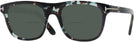 Square Coloured Havana Tom Ford 5939 Bifocal Reading Sunglasses View #1