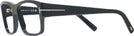 Rectangle Shiny Black Tom Ford 5941 Single Vision Full Frame View #3