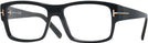 Rectangle Shiny Black Tom Ford 5941 Single Vision Full Frame View #1