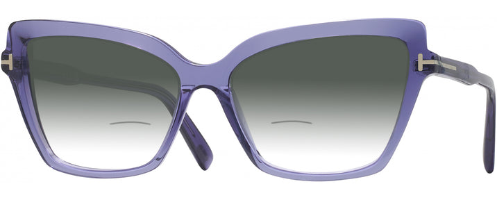  Shiny Violet Tom Ford 5948-B w/ Gradient Bifocal Reading Sunglasses View #1