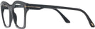 Square Shiny Black Tom Ford 5965 Progressive No-Lines View #3
