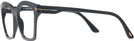 Square Shiny Black Tom Ford 5965 Computer Style Progressive View #3