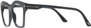Square Shiny Black Tom Ford 5965 Single Vision Full Frame View #3