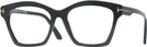 Square Shiny Black Tom Ford 5965 Progressive No-Lines View #1