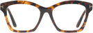 Square Dark Havana Tom Ford 5965 Single Vision Full Frame View #2