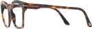 Square Dark Havana Tom Ford 5965 Progressive No-Lines View #3