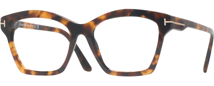 Square Dark Havana Tom Ford 5965 Progressive No-Lines View #1