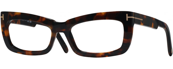 Rectangle Dark Havana Tom Ford 5966-B Progressive No-Lines View #1