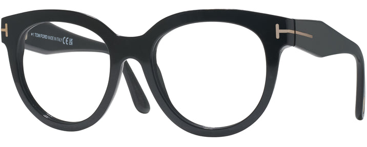 Butterfly Shiny Black Tom Ford 5987-B Single Vision Full Frame View #1