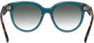 Butterfly Shiny Light Blue Tom Ford 5987-B w/ Gradient Bifocal Reading Sunglasses View #4