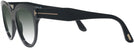 Butterfly Shiny Black Tom Ford 5987-B w/ Gradient Progressive Reading Sunglasses View #3