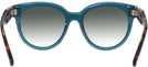 Butterfly Shiny Light Blue Tom Ford 5987-B w/ Gradient Progressive Reading Sunglasses View #4