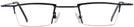 Rectangle Matte Midnight Blue Goo Goo Eyes 876 Single Vision Half Frame View #2